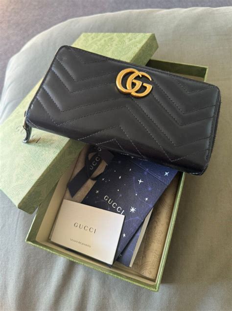 gucci marmont zip around wallet review|Gucci Marmont zip around wallet.